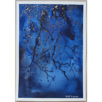 Beata Rudecka - obrazy akwarela - Akwarela Akwarelka Obraz pt: Tajemniczy Ogród. foto #2