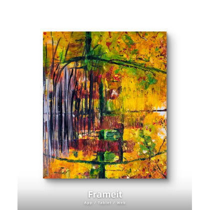 Ewa Mościszko - olej + akryl - Zlota Polska jesien foto #2