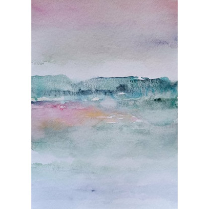 Paulina Lebida - obrazy akwarela - Pejzaż- dwie akwarele formatu 32/24 cm foto #1