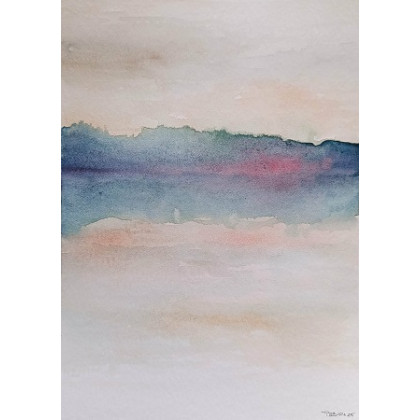 Paulina Lebida - obrazy akwarela - Pejzaż-  dwie akwarele  formatu 32/24 cm foto #2