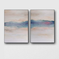 Pejzaż-  dwie akwarele  formatu 32/24 cm