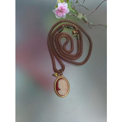 unikatart - korale,naszyjniki - Naszyjnik Camea Wisior Z Serduszkiem 25.155 foto #2