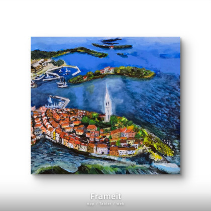 Krystyna Mościszko - obrazy akryl - Istria, Chorwacja, 50/50/1cm, plotno foto #1