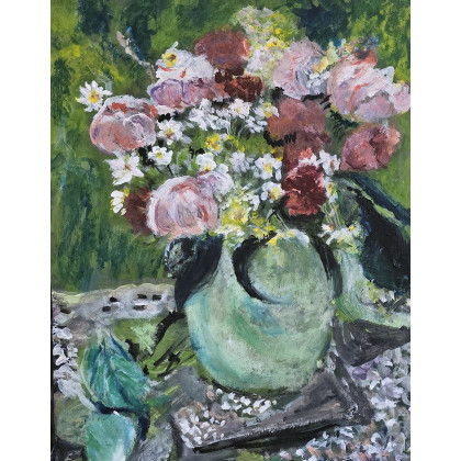 Bukiet, Krystyna Mościszko, obrazy akryl