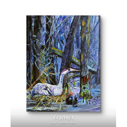 Krystyna Mościszko - obrazy akryl - Zurawie foto #1