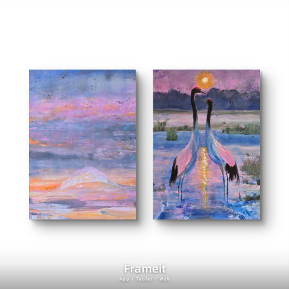 Ewa Mościszko - olej + akryl - Kompozycja ptaszarnia foto #2