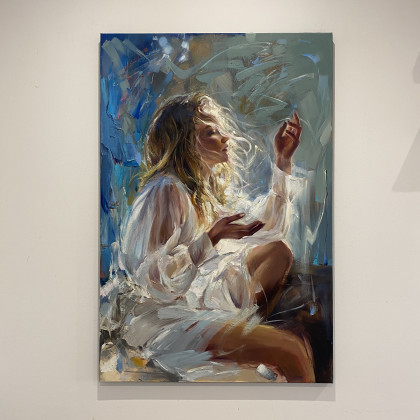 Jolanta Strzelczyk - obrazy olejne - CHWILA DLA SIEBIE foto #3