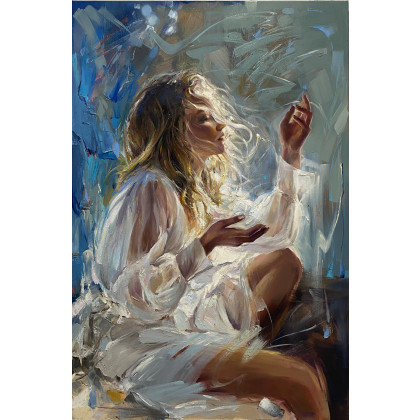 Jolanta Strzelczyk - obrazy olejne - CHWILA DLA SIEBIE foto #6