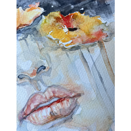 Zuzanna Bieszczad - obrazy akwarela - Kobieta - Jesień  -  akwarela foto #3