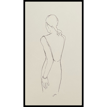 paweln - rysunek tuszem - Trzy rysunki postaci kobiety foto #1