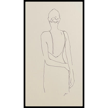 paweln - rysunek tuszem - Trzy rysunki postaci kobiety foto #2