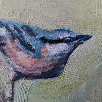 Justyna Zielonka - obrazy olejne - Kowalik - cykl Ptaki foto #3