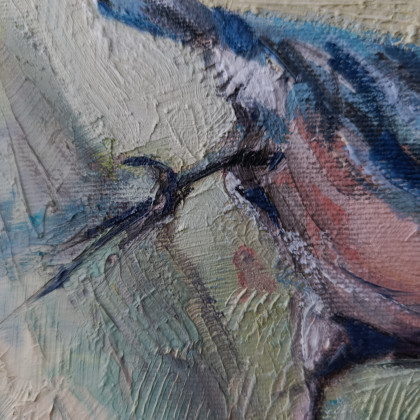 Justyna Zielonka - obrazy olejne - Kowalik - cykl Ptaki foto #4