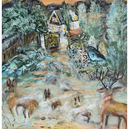 Krystyna Mościszko - obrazy akryl - Zimowe igraszki foto #1