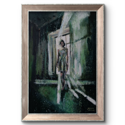 Justyna Zielonka - obrazy olejne - Wyjść z cienia -  obraz olejny 40x60 cm foto #1