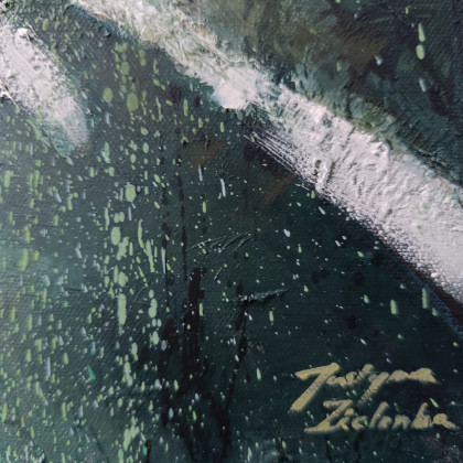 Justyna Zielonka - obrazy olejne - Wyjść z cienia -  obraz olejny 40x60 cm foto #2