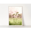 Akwarela A4. Łąka