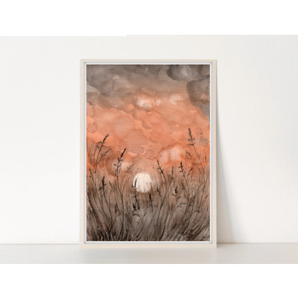 Akwarela A4. Ważki, Małgorzata Domańska ART, obrazy akwarela