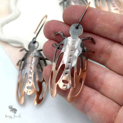 Buggy Jewels - kolczyki - Kolczyki Miedziane Owady foto #3