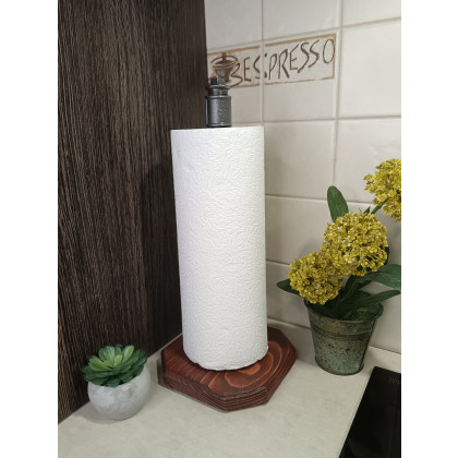 Loftowy stojak na papier ręcznik kuchenny typ: S002_1-W2, Pracownia 3MP-CAD, dekory stojące