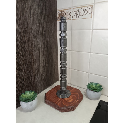 Pracownia 3MP-CAD - dekory stojące - Loftowy stojak na papier ręcznik kuchenny typ: S002_1-W2 foto #4