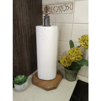 Loftowy stojak na papier ręcznik kuchenny typ: S002_1-W1, Pracownia 3MP-CAD, dekory stojące