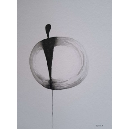 Paulina Lebida - obrazy akwarela - Postacie- dwie akwarele formatu 32/24 cm foto #1