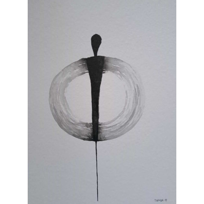 Paulina Lebida - obrazy akwarela - Postacie- dwie akwarele formatu 32/24 cm foto #2