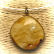 Zawieszka z bursztynu w stylu ECO