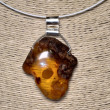 Zawieszka z bursztynu w stylu ECO