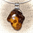 Zawieszka z bursztynu w stylu ECO