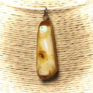 ZAWIESZKA Z BURSZTYNU W STYLU ECO