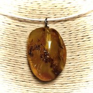 ZAWIESZKA Z BURSZTYNU W STYLU ECO