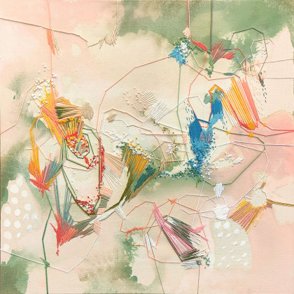 Wszystkiego najlepszego - haft obraz, Agnieszka Potocka-Makoś, obrazy tech. mieszana