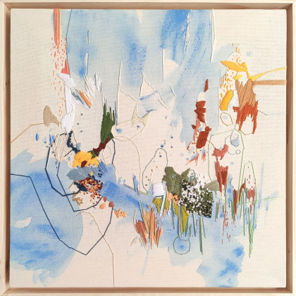 Agnieszka Potocka-Makoś - obrazy tech. mieszana - Swawole - haft obraz abstrakcja foto #1