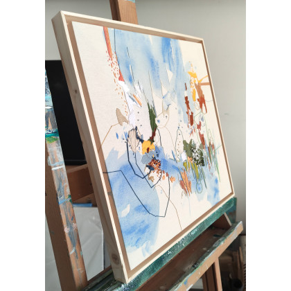 Agnieszka Potocka-Makoś - obrazy tech. mieszana - Swawole - haft obraz abstrakcja foto #2