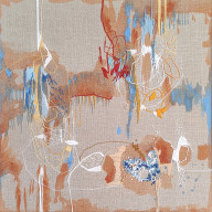 SIELANKA - HAFT OBRAZ ABSTRAKCJA