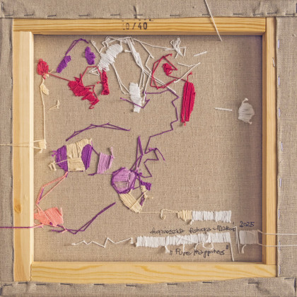 Agnieszka Potocka-Makoś - tkanina - Czysta radość - haft obraz abstrakcja foto #4