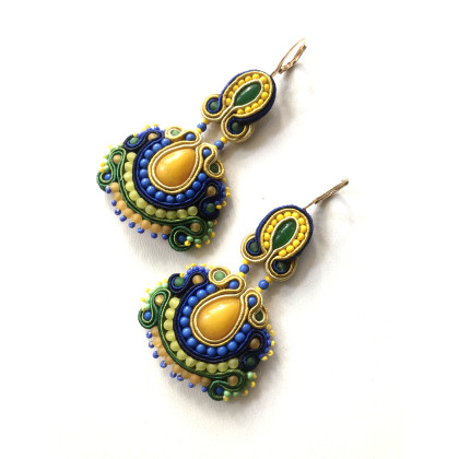 Sutaszowe kolczyki ANTICA, Sylwia Żak, kolczyki 