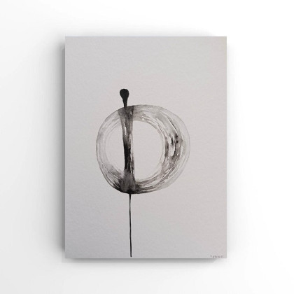 Postać-  akwarela formatu 32/24 cm, Paulina Lebida, obrazy akwarela