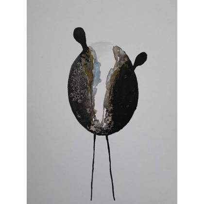 Paulina Lebida - obrazy akwarela - Postacie- dwie akwarele formatu 32/24 cm foto #2