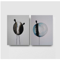 Postacie-  dwie akwarele  formatu 32/24 cm