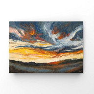 Niebo - rysunek pastelami