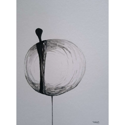 Paulina Lebida - obrazy akwarela - Postacie- dwie akwarele formatu 32/24 cm foto #2