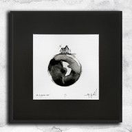 UNIKAT - Tusz na papierze - Domek (08)