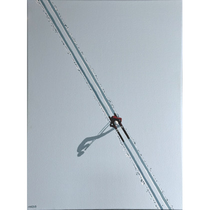 BIEGACZ (30x40cm), Patryk Martuś, obrazy akryl