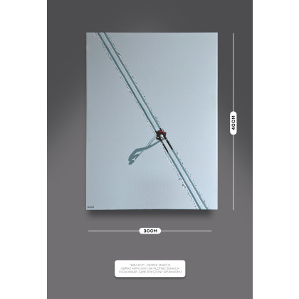 Patryk Martuś - obrazy akryl - BIEGACZ (30x40cm) foto #1