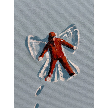 Patryk Martuś - obrazy akryl - ANIOŁ (55x75cm) foto #1