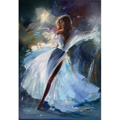 W BLASKU REFLEKTORÓW, Jolanta Strzelczyk, obrazy olejne