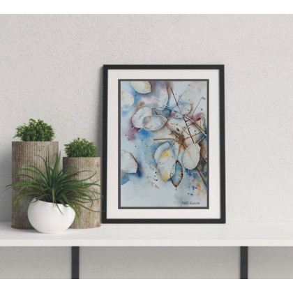 Akwarela Akwarelka Obraz pt: Lunaria, Beata Rudecka, obrazy akwarela